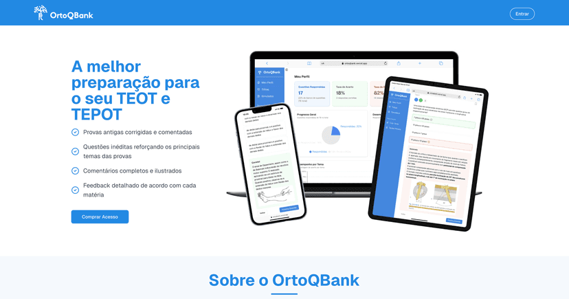 Plataforma de banco de questões em múltiplos dispositivos